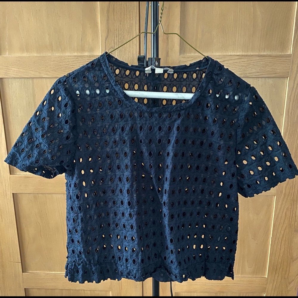 Blue Crop Top
